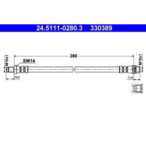 Bremsschlauch ATE 24.5111-0280.3