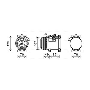 Compressor, ar condicionado AVA COOLING CTK039