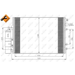 Condensador, aire acondicionado EASY FIT NRF 35967