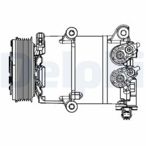 Compressor, ar condicionado DELPHI CS20553