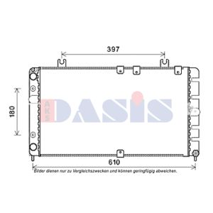 Arrefecedor do motor AKS DASIS 490015N