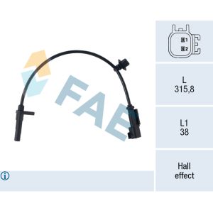 Sensor de velocidad, ABS FAE 78776