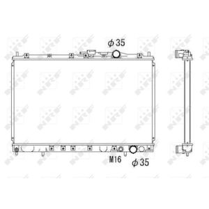 Radiator, motorkoeling NRF 53301