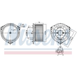 Ventilador da cabina NISSENS 87454