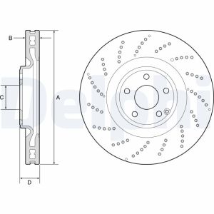 Bremsscheibe DELPHI BG9222C