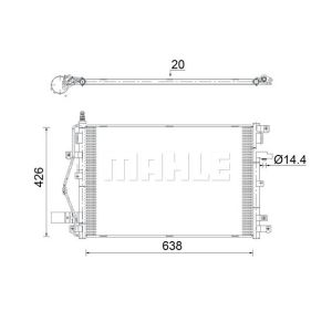 Condensator, airconditioning MAHLE AC 924 000S