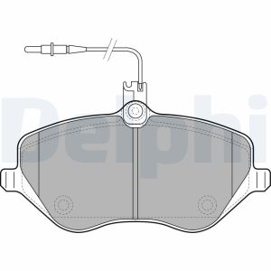Conjunto de pastilhas de travão DELPHI LP1891, Frente
