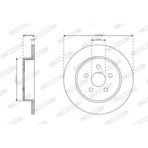 Disco de freno FERODO DDF3096C