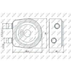 Ölkühler, Motoröl NRF 31247
