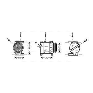 Compresor, aire acondicionado AVA COOLING FTAK090