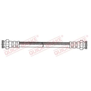 Tubo do travão flexível traseiro, esquerdo QUICK BRAKE 27.011