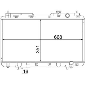 Arrefecedor do motor MAHLE CR 1457 000S
