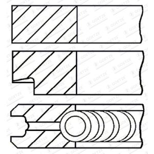 Set di anelli per pistoni GOETZE 08-784700-00