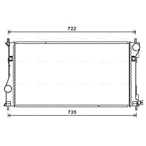 Arrefecedor do motor AVA COOLING TO2688
