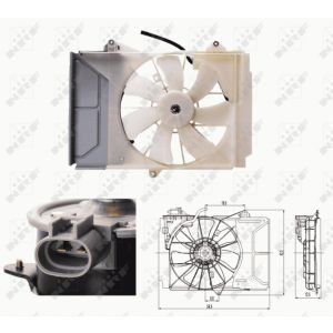 Ventilador, arrefecimento do motor NRF 47697