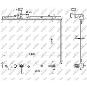 Radiator, motorkoeling NRF 59208