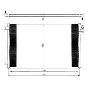 Condensatore, impianto di climatizzazione NRF 35567