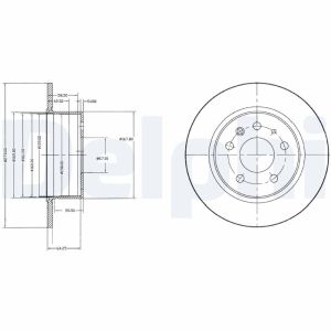 Disque de frein DELPHI BG2240