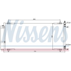 Condensatore, impianto di climatizzazione NISSENS 94830