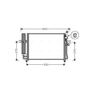 A/C-kondensor AVA COOLING HY5090D
