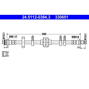 Bremsschlauch ATE 24.5112-0384.3
