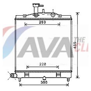 Arrefecedor do motor AVA COOLING KA2172