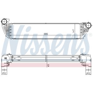 Ladeluftkühler NISSENS 96418