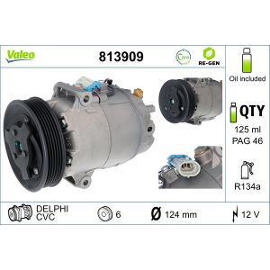 Compresor, aire acondicionado VALEO 813909