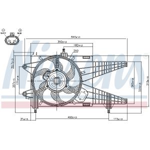 Ventilador, refrigeración de motor NISSENS 85137