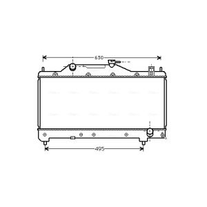 Arrefecedor do motor AVA COOLING TO2283
