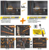 Set mobilier service auto 2955 x 645 x 2000 mm