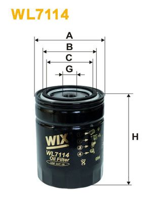 Фільтр масляний Gaz Gazelle 2.4 04-06/Ford Scorpio 2.5TD 93-98 WIX Filters фото 7