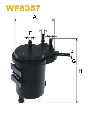 Фільтр паливний Renault Clio II/Kangoo 1.5dCi 01- (під датчик води) WIX Filters фото 12