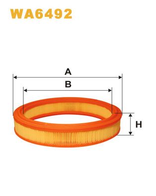 Фільтр повітряний - фільтруючий елемент (x60) MAZDA 323 III 1296-1597 08.85-04.90