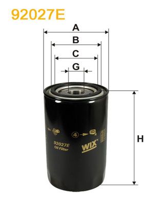 Фільтр масляний Volvo B10/F6/FL4 -03 WIX Filters фото 11