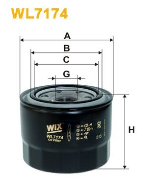 Фільтр масляний Toyota Corolla 2.0D 92-97 WIX Filters фото 7