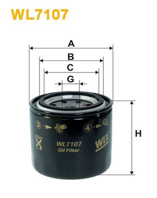 Фільтр масляний Opel Astra F 1.7TDS 91-98/Mitsubishi Lancer III 1.8D 85-92 WIX Filters фото 9