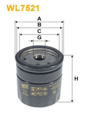 Масляний фільтр AUDI A1, SEAT IBIZA IV, IBIZA IV SC, IBIZA IV ST, TOLEDO IV, SKODA FABIA III, FABIA III PRAKTIK, RAPID, VW POLO V 1.4D 02.14-12.22