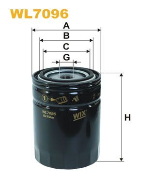 Фільтр масляний Toyota Land Cruiser (J4/J5/J6/J7/J8) 2.4-3.4 D/2.4-4.5 69-97 WIX Filters фото 7