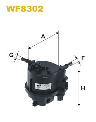 Паливний фільтр CITROEN C1, C2, C2 ENTERPRISE, C3 I, C3 II, C3 PLURIEL, NEMO, NEMO/MINIVAN, XSARA, FORD FIESTA, FIESTA V, FIESTA VI, FUSION, MAZDA 2, PEUGEOT 1007, 107, 206, 206+, 207 1.4D 09.01-