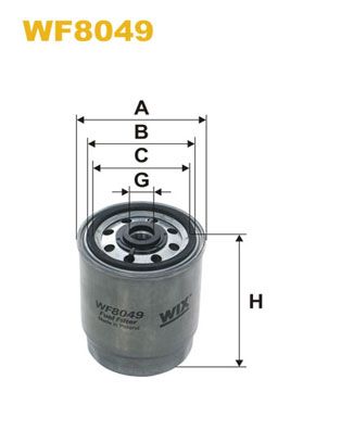 Паливний фільтр RVI B, MESSENGER, OPEL ASCONA C, KADETT D, KADETT E, KADETT E COMBO, KADETT E/KOMBI 1.6D-2.8D 03.82-06.99