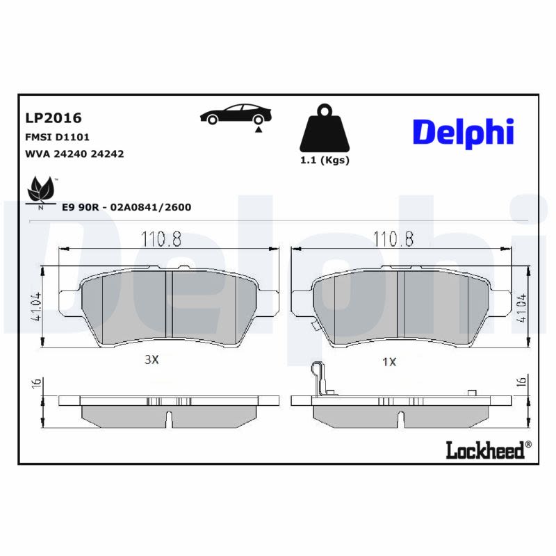 Комплект гальмівних колодок задн , NISSAN NAVARA NP300, PATHFINDER III, XTERRA 2.5D/3.0D/4.0 01.05- фото 2