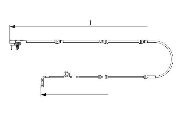 Датчик износа тормозных колодок (задних) Land Rover Defender/Discovery/Range Rover 12- (L=975mm) фото 10