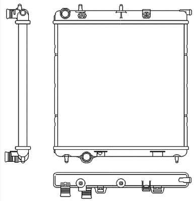 Радиатор охлаждения Citroen C2/C3/C4/Peugeot 1007/2008/207 1.0-1.6 02- фото 11