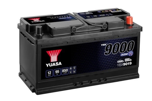 Акумулятор YUASA 12В 95Агод./850А START&STOP AGM, YBX9000 AGM Start Stop Plus (R+ стандартні клеми) 353x175x190 (пусковий/agm) фото 4