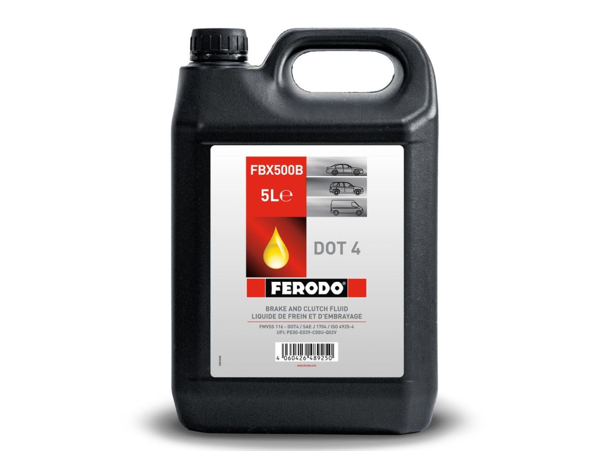 Рідина гальмівна DOT 4 5л DOT4 5L (4 X 5L) ТОЧКА КИПІННЯ 240°C FERODO (FBX500B) Ferodo фото 5