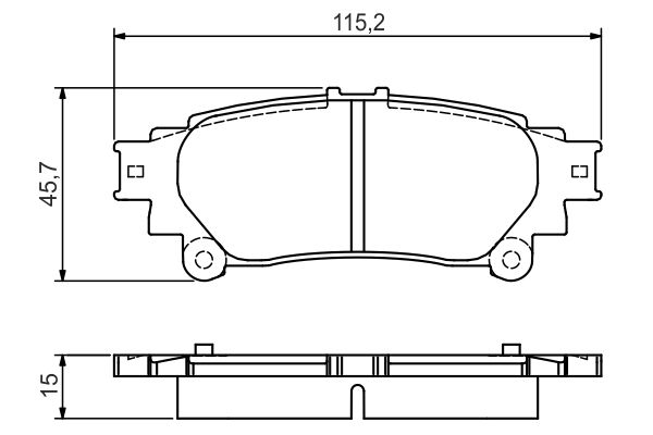 Колодки гальмівні дискові LEXUS RX (_L1_) 3.5 2008.12-2015.12 BOSCH (0 986 495 174) Bosch фото 10