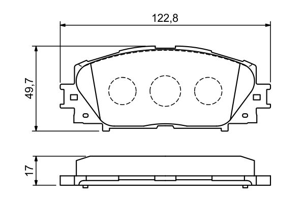Колодки гальмівні (передні) Toyota Yaris 1.0-1.4 05- Bosch фото 9