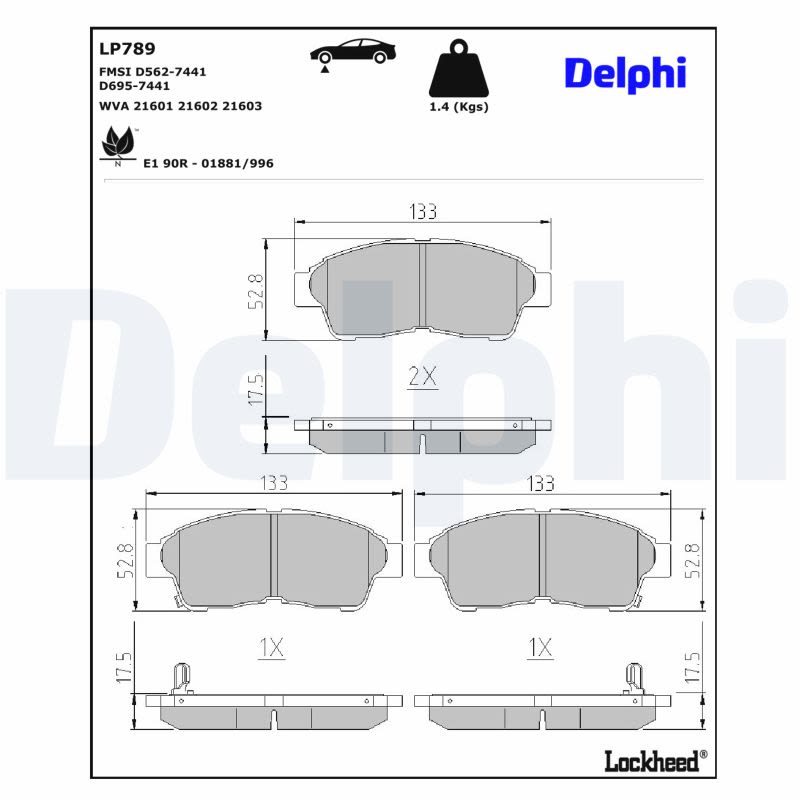 Комплект гальмівних колодок передн , TOYOTA CALDINA, CAMRY, CARINA E VI, CARINA VII, CELICA, CHASER, COROLLA, CRESTA V, GAIA, MARK II VIII, PICNIC, RAV 4 I, RAV 4 II 1.3-3.0 07.90-11.05 фото 4