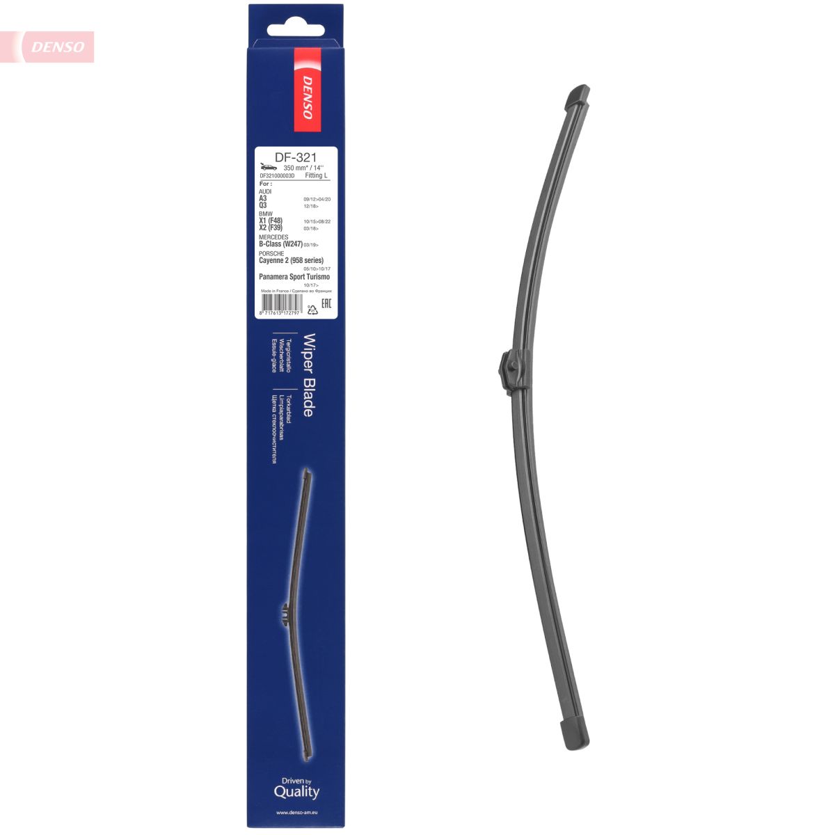 Щітка склоочисника БЕЗКАРКАСНИЙ / 350 MM DENSO (DF-321) Denso фото 5